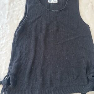 Time and Tru Black Knit Top